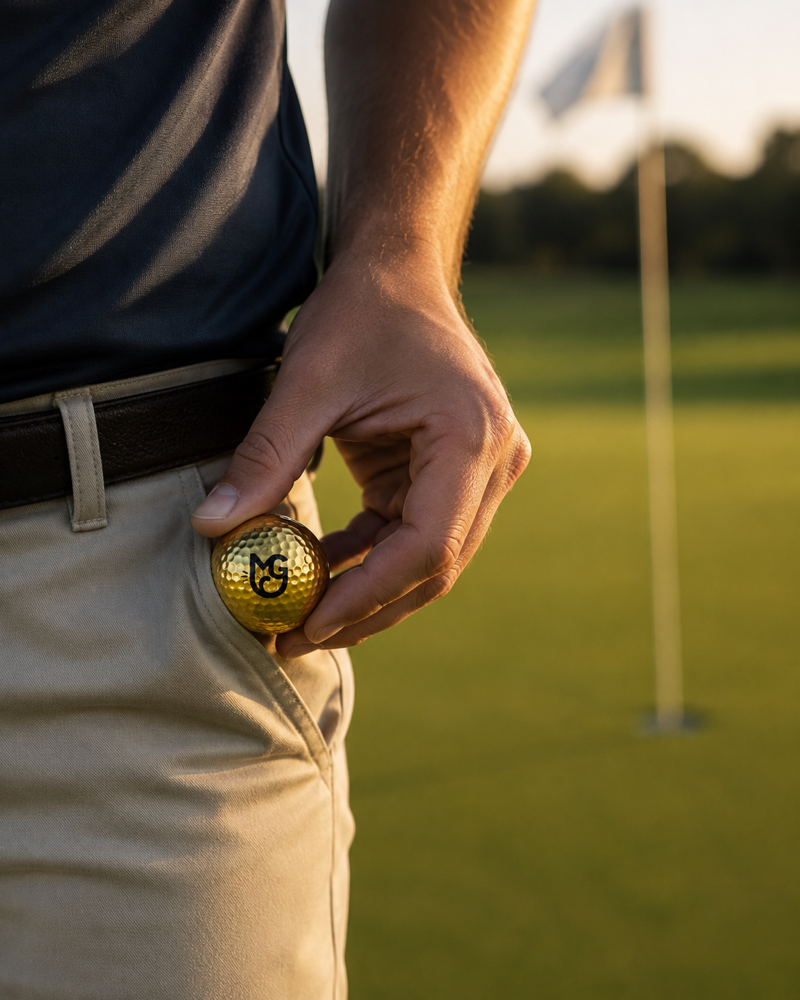 Gold ball coming out of the pocket